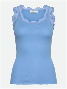 ROSEMUNDE TOP RWBABETTE SL U-NECK LACE TOP, LITTLE BOY BLUE